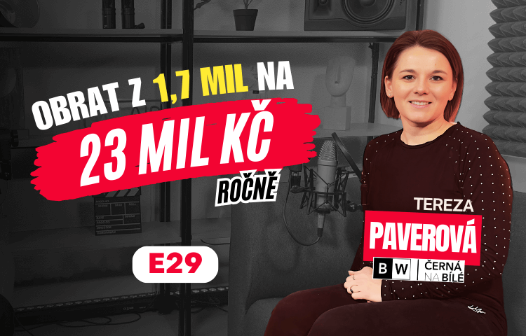 Jak dostat e-shop z obratu 1,7 mil na 23 mil Kč - Tereza Paverová z Cernanabile.cz